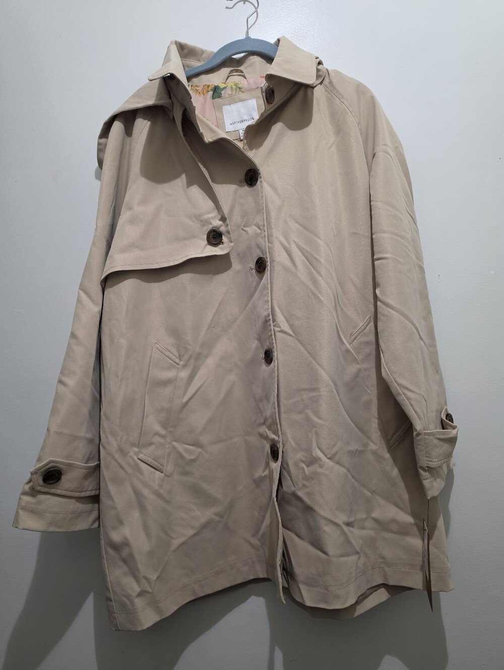 Weatherproof Light Beige Women's Trench Coat